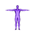 body.obj Man Body Base Mesh | T-Pose