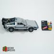 3.jpg Wall Mount for Back To The Future Time machine 10300 DeLorean