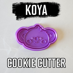 KOYA-CC.png STL file BT21 KOYA COOKIE CUTTER & STAMP・3D printer design to download