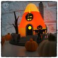 0012B.jpg CANDY CORN FAIRY HOUSE