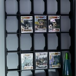 Funko-Shelf-1.jpg STL file Pop Shield Armor Wall Shelf (Modular)・3D print model to download