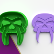 craneo-vampiro-zoom.png Polymer Clay Cutter Vampire Skull *6 Size *3 Cut Version | Halloween | STL file for 3D printing