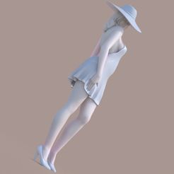 W_hatC2.jpg Download file Woman with hat • 3D printable design, krys-art
