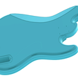 f21.png Fender Jazz Bass Guitar Body - CNC / 3D Printable STL (1:1 Scale)