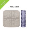 etsy-view53B.jpg Tile Texture Mini Rollers for clay, kitchen, floor, ceramic, vintage, geometric, brick, Set #53