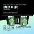 5.jpg 10-Inch 1U Dual Hot-Swap Rack Mount Caddy for Radxa X4 SBC - 3D Printable STL & 3MF Files | Custom Design for Homelab Clusters