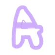 a_Low_case.stl disney - alphabet font - cookie cutter