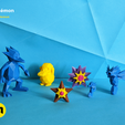 IMG_20200217_182109.png Archivo 3D Colección Pokemon Low Poly 151・Design para impresora 3D para descargar