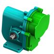 Q3.jpg Non-contact single-stage worm gear reducer design plan for 3d printing