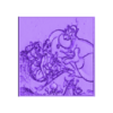 AladdinPannel.stl Cartoon & Princess Lithophane Panels