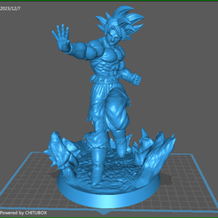 Goku Perfil 2D .stl - 3D model by Coruja 3D on Thangs