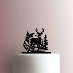 JB_Deer-225-B301-Cake-Topper.jpg Archivo STL TOPPER DEER BODY CIERVO CUERPO・Objeto imprimible en 3D para descargar