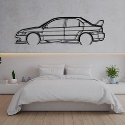 bedroom.jpg Wall Art Car Mitsubishi Evolution VIII