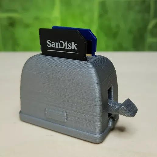 SD CARD TOASTER PRINT IN PLACE 3D model