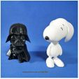 star-wars-darth-vader_01.jpg Rotatable and interchangeable heads-Star Wars - Darth Vader & Snoopy