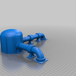 b89489c1af28f6b24f310623163b79cf.png Torres y domos de gas para la red de tuberías modulares de ciencia ficción para el escenario de los juegos de guerra