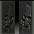 1.jpg 3D file Skull monster bas-relief STL file for CNC or 3D printing・3D printable model to download