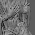 RENDER5.jpg Nativity Virgin Mary Praying Statue for Nativity Scene 3D print model