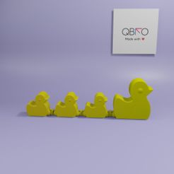 ducky.jpg STL file Flexi Ducky Chain・3D printer model to download, QBKO3D
