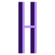 H.stl Letters and Numbers ALIENS | Logo