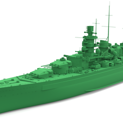 1.png Free OBJ file KMS Gneisenau・3D printable model to download