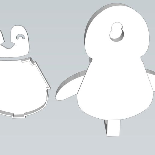 candle2.jpg Pingüino con manos móviles llave colgador ( No necesita hardware)