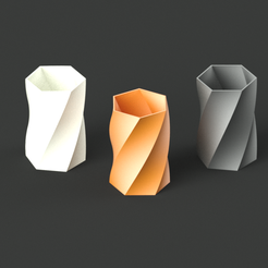 vase-or-pen-box_img1.png VASE OR PEN BOX 3D PRINT MODEL_HEXAGONAL TWISTED DESIGN