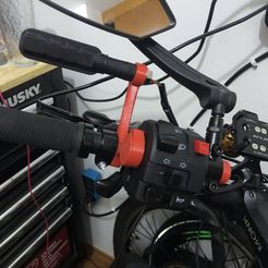 IMG_3707.jpg STL file Bicycle mount for handlebar extension tube for steering wheel・3D print model to download, soamponchi