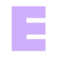E.stl MINECRAFT Letters and Numbers | Logo