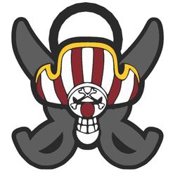Descargar archivo STL gratis Jolly Roger Franky de One Piece bandera pirata  💬・Modelo para la impresora 3D・Cults