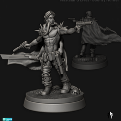 WasterlandElves_BountyHunter.png Archivo 3D Elfos del Yermo - Cazarrecompensas・Modelo para descargar e imprimir en 3D