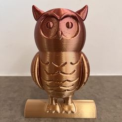 IMG_3581.jpeg Mr. Good Natured Owl Statue Perched Bird