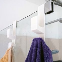 DSC_0057.jpg Файл STL towel holder for shower glass・3D-печатная модель для загрузки