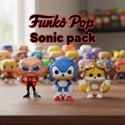 Funko Sonic Pack, Dr. Eggman,tails