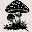 project_20240318_1826192-01.png mushrooms wall art forest garden wall decor toadstool decoration