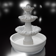 render-4.png Classic Three-Level Fountain for Dioramas and Scale Models