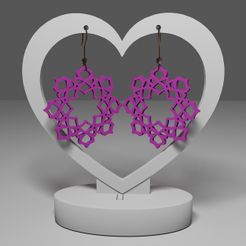 r75.jpg Archivo STL Pendientes Mandala 75・Diseño imprimible en 3D para descargar