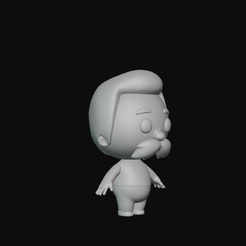 35.png Файл STL Мультяшный дедушка для 3D-печати・Модель для загрузки и 3D печати