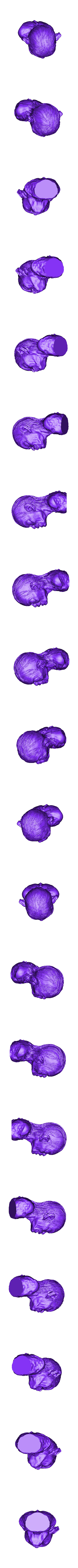 Golum_HIGH_final.stl Golum büstü, Yüzüklerin Efendisi'nden