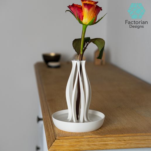 Vase-STL-3D-print-file-3.jpg Mordern Vase "Emberflare" | Propagation Vase STL to 3D print | Open Water Design
