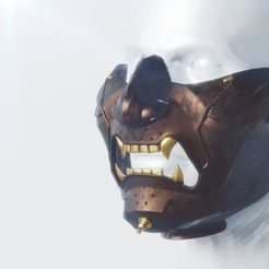 ghost-of-tsushima-mask-free-file-3d-model-1.jpg STL-Datei Der Geist von Tsushima kostenlos・Objekt zum Herunterladen und Drucken in 3D