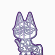 ghyyhyj.png STL file RAYMOND WAIFU MAID COOKIE CUTTER / ANIMAL CROSSING /NINTENDO SWITCH・3D printable design to download