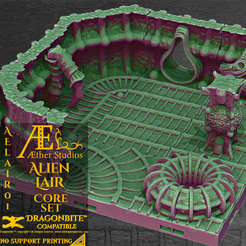 2.png 3D file Alien Lair - Core Set・3D print object to download