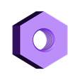 M2.5x0.45_nut.STL Most Common Metric Nut And Bolt - M2 through M20