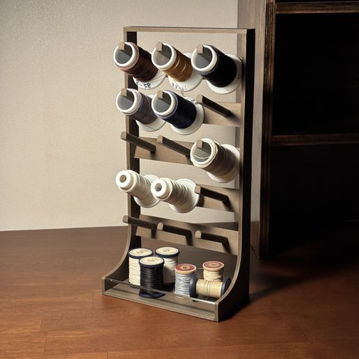 Thread Spool Rack / Thread Organizer - 3D model önizlemesi
