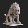 Scifilion.1282.jpg Science Fiction Lion Statue