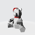 bear2.png Low-Poly Christmas Bear - 3D Model