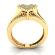 254_Render_CG-3_luxury-1_-White-Reflective_luxury-1_YellowGold_Luxury-1_Diamond.jpg STL file Hart ring・3D printer model to download