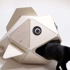 0.jpg STL file Cat-eating fish (Cat kennel)・3D printer design to download