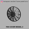 05.png Electric Fan & Cover for Big Block Engines (Single Fan) in 1/24 1/25 scale